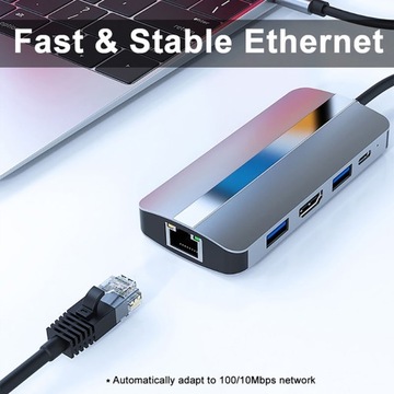 BYL-2206 Адаптер USB-C/Type-C к USB-концентратору 9 в 1