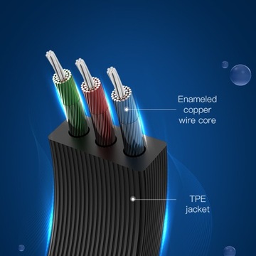 VENTION OFC Jack-Jack 3,5 мм AUX плоский 5 м