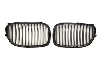 BMW 7 F01/F02 2008.10-2012 MŘÍŽKA ČERNÁ MATOVÁ (ZESTAW 2SZT.)