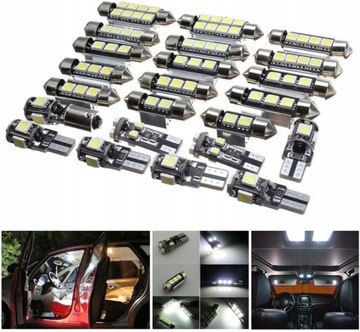 ŻARÓWKA LED 6500K 150LM 12V T10 C5W 23 SZT Najnowsza technologia LED