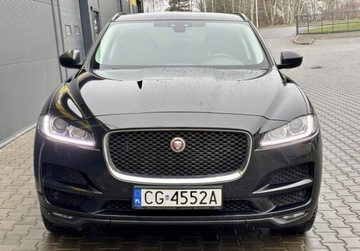 Jaguar F-Pace SUV 2.0 iD4 240KM 2018 Jaguar F-Pace Salon Polska Bezwypadkowy Wyposazenie Piekny Wyglad ZAMI, zdjęcie 2