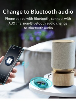 Adapter Bluetooth AUX Jack do radia samochodowego Odbiornik muzyki