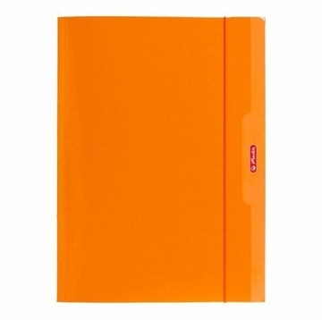 Teczka z gumką HERLITZ Color Blocking A4 Pomarańcz