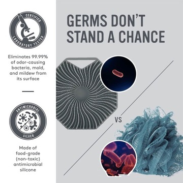 Силиконовая отшелушивающая щетка для душа