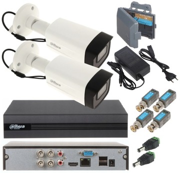 System Zestaw Monitoring Dahua 2 Kamery wewn./zewn. 2MP HD-CVI IR 80m 2Mpx