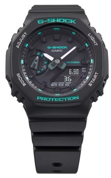 Czarny damski zegarek sportowy na pasku Casio G-Shock GMA-S2100GA +GRAWER