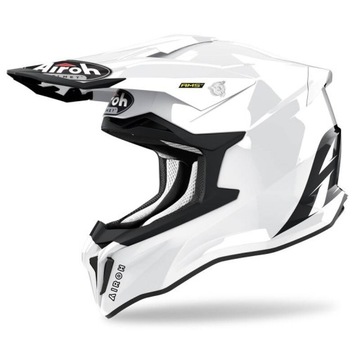Kask motocyklowy AIROH STRYCKER COLOR WHITE GLOSS kask S