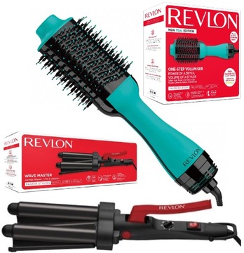 SUSZARKO LOKÓWKA RVDR5222 + FALOWNICA DO WŁOSÓW REVLON JUMBO WAVER RVIR3056