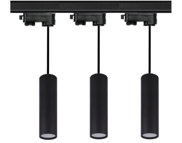 ZESTAW 3x LAMP WISZĄCYCH GU10 + SZYNOPRZEWÓD 1M