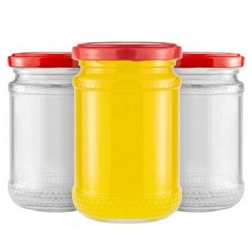 120X Słoiki 300ml PLASTER MIODU słoik dżem miód