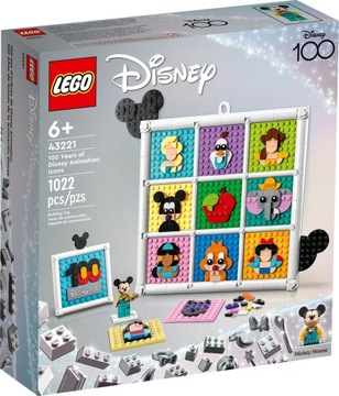 LEGO DISNEY 43221 100 LAT ANIMACJI DISNEYA