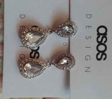 ASOS/Bogato zdobione Kolczyki ślubne z Londynu, wedding, NOWE