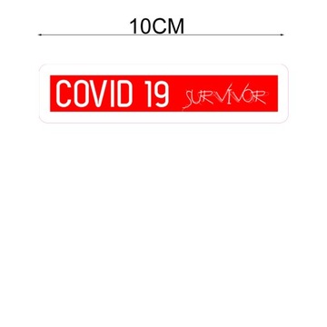 NAKLEJKA COVID 19 SURVIVOR Naklejki