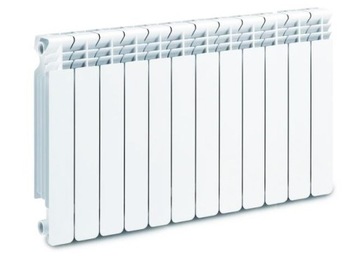WULKAN GRZEJNIK ALUMINIOWY H-500 BOCZNY BIAŁY 12el. 578x960