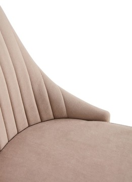 СТУЛ ДЛЯ ГОСТИНОЙ С МЯГКОЙ ОБИВКОЙ, ВЕЛЮР МОДЕРН ГЛАМУР KT200 EVA 2 ТАУП БЕЖЕВЫЙ