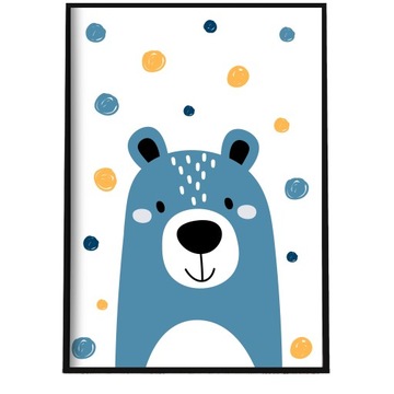 PLAKAT DO POKOJU DZIECIĘCEGO MIŚ OBRAZEK NA ŚCIANĘ 30 X 40 CM A3