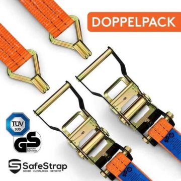 Комплект ремней для крепления ремней SafeStrap 6м х 2000 кг для транспортировки
