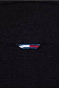 Tommy Hilfiger koszula męska czarna długi rękaw slim bawełna rozmiar XL