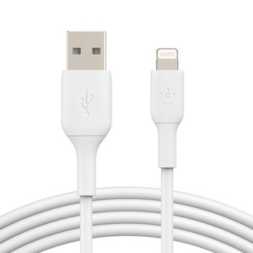 BELKIN Kabel PVC USB-A to Lig htning 1m White