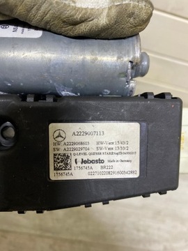 MERCEDES S W222 222 MOTOREK STŘEŠNÍHO OKNA AUTOMAT A2229007113