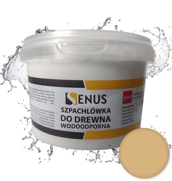 Szpachlówka do drewna WODOODPORNA 1kg DĄB JASNY