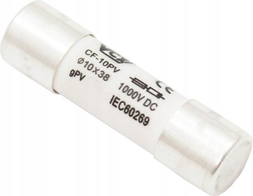 WKŁADKA SOLARNA CYLINDRYCZNA GPV 10x38 16A 1000VDC