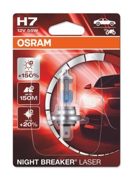 OSRAM ŻARÓWKA H7 12V NIGHT BREAKER LASER 1SZT