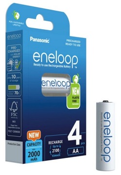 4x БАТАРЕИ ENELOOP R6/AA 2000 мАч