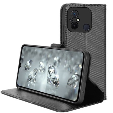 ETUI DO REDMI 12C SMART MAGNET CASE + SZKŁO