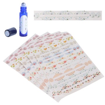 Портативные этикетки для бутылок с маслом на 4 листа