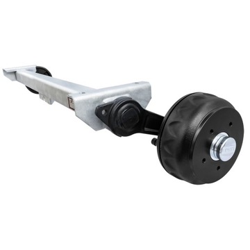 Oś hamowana KNOTT do przyczepy ciężkiej / lawety 1350kg 1300mm 1750mm 5x112
