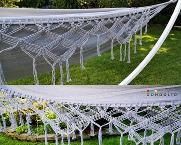 Бразильский гамак двухместный XXL 220 кг БОХО макраме Durable DONDOLIO