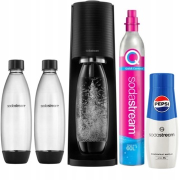 SODASTREAM Saturator TERRA czarny + GRATIS PEPSI.