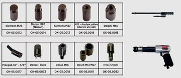 Комплект вибросистемы для извлечения форсунок