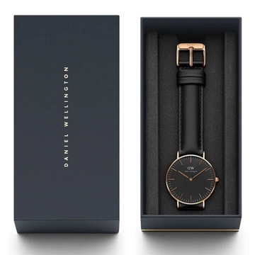 ZEGAREK MĘSKI DANIEL WELLINGTON Classic Black Sheffield DW00100127 + BOX