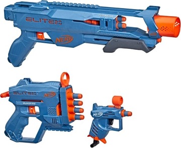 НАБОР NERF ELITE 2.0, 3 ПУШКИ, ВИНТОВКА И СТРЕЛЫ