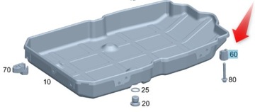KORPUS MOCUJĄCY MISKI SKRZYNI BIEGÓW MERCEDES