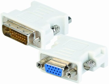 ADAPTER PRZEJŚCIÓWKA DVI-I (24+5) na VGA-F (D-SUB)