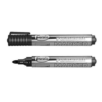 Marker PERMANENTNY FOROFIS 91272 OKRĄGŁY czarny black pisak