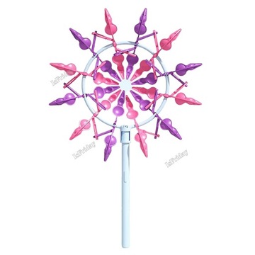 3D Colorful Rotating Windmill Handheld Flowing Wind Spinner Sunflower