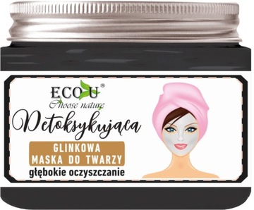 Detoksykująca glinkowa maska do twarzy ECOU 150 ml