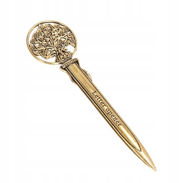 OTWIERACZE DO LISTÓW RETRO ELEGANCKI LEKKI METALOWY NÓŻ 12.8CM ZŁOTY