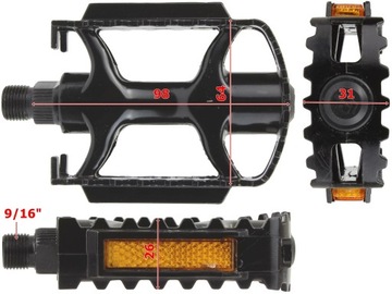 ПЕДАЛИ FP-961B2 АЛЮМИНИЕВЫЕ MTB SOLID PLATFORM CZ