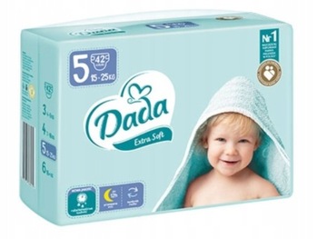 Pieluszki Dada Extra Soft rozmiar 5 Pieluchy 15-25 kg 42 sztuki