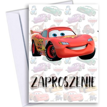 ZAPROSZENIA NA URODZINY ROCZEK PRZYJĘCIE CHŁOPCZYK AUTO SAMOCHODZIK 112