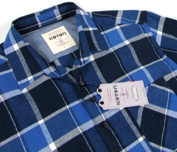 ** KOTON *_S Slim Fit_Modna flanelowa koszula_NOWA