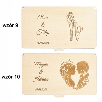 ДЕНЕЖНАЯ КОРОБКА СВАДЕБНЫЙ ПОДАРОК ​​ДЕРЕВЯННЫЙ СУВЕНИР СВАДЕБНАЯ ОТКРЫТКА ГРАВИРОВКА