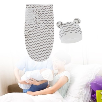 Otulacz do spania dla niemowlaka Kawowe fale