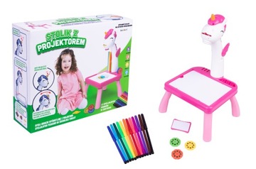ПРОЕКТОРНЫЙ РИСОВАНИЕ ПРОЕКТ КРЕАТИВНЫЙ СТОЛ ДЛЯ ДЕТЕЙ ЕДИНОРОГ ПРИМЕЧАНИЕ