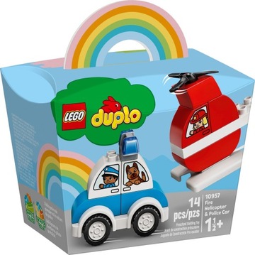 NOWE LEGO DUPLO 10957 HELIKOPTER I RADIOWÓZ